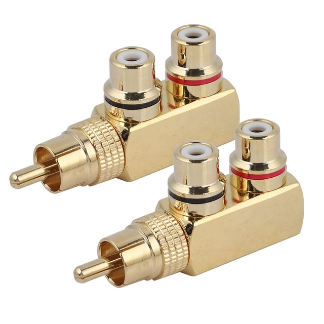 Adaptadores RCA ligeros ANGGREK modelo LY-YPT080 para convertir audio