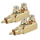 thumbnail image 2 of Adaptador RCA, 2PCS AV Splitter Plug RCA Maleto Hembra Conector AV Diseñado con precisión, 2 of 8