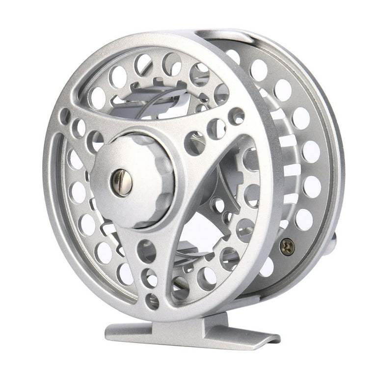 Yohome Fly Reel 7/8 WT Large Arbor Silver/Black Aluminum Fly Fishing, Size: One Size