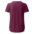 thumbnail image 7 of Icvfdpl Women'S T Shirts Breathable Fast Dry Casual Solid Color Crew Neck Short Sleeve Loose Tee Shirt Top For Summer Soft And Skin Friendly Cosy To Touch, 7 of 7
