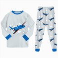 thumbnail image 6 of TOWED22 Boys Girls Pajamas Cotton Truck Pjs Toddler 2 Piece Sleepwear Kids Winter Clothes Set 3 6 9 12 18 24 Months 2t 3t 4t 5t 6t 7t 8t 9t(Light Blue,3-4 Y), 6 of 9