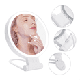 thumbnail image 4 of 10X Magnifying Makeup Mirror with Lights and Magnification,3 Colors Desktop LED Mirror and Vanity Mirror for Travel, 4 of 7