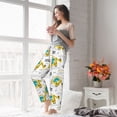 thumbnail image 4 of Uemuo Dinosaur on Excavator Pattern Women's Wide Leg Palazzo Lounge Pants with Pockets Light Weight Loose Comfy Casual Pajama Pants-XX-Large, 4 of 9