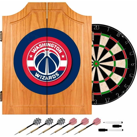 Washington Wizards Beveled Wood Dart Cabinet