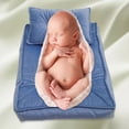 thumbnail image 4 of Manta de fotografía para bebés Sunnimix juego de almohada y colchón azul, 4 of 7