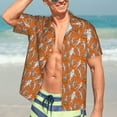 thumbnail image 3 of Wukai Halloween Mummy Men's Hawaiian Shirt Short Sleeve Casual Button Down Summer Beach Aloha Shirt Tropical Print Holiday Party, 3 of 8