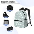 thumbnail image 5 of Daiia White Swan School Backpack for Men Women, Unisex Large Waterproof Bookbag Schoolbag Casual Daypack for High School/College/Teens/Travel/Work Black, 5 of 8