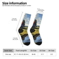 thumbnail image 2 of Fotbe Pasture Cow A Pattern Long Socks for Men & Women – Breathable & Stretchy Compression Socks, Ideal for Running, Travel, and Everyday Wear Size 5-11, 2 of 6