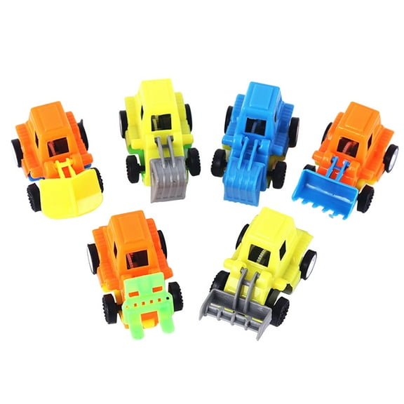 NICEXMAS 24Pcs Mini Construction Toys Construction Vehicles Toy Set for Kids Assorted Color Pull Back Fun