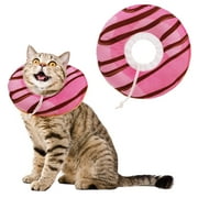 Qweryboo Cat Cone Collar Soft, Cat Recovery Collar, Cute Cat Donut Adjustable Cat Cones to Stop Licking Comfortable Lightweight Neck Elizabethan Collars for Cats Kittens