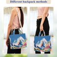 thumbnail image 4 of FORMRS Womens Corduroy Tote Bag Crossbody Shoulder Handbag with Pocket, Abstract Snow Mountain, 4 of 7