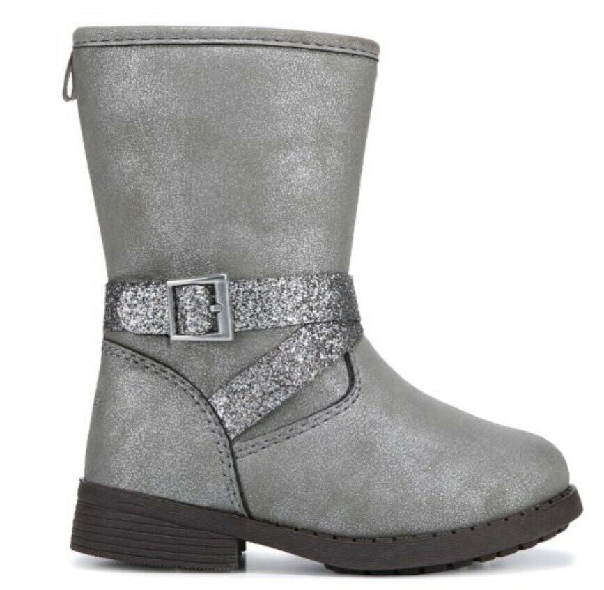 grey sparkle boots
