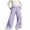 Purple, variant on Lenpel Girl's Wide Leg Sweatpants Baggy High Waisted Pull on Soft Casual Trousers Children Athletic Pants with Pockets(White,14-15 Years)