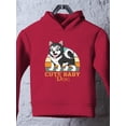 thumbnail image 3 of Cute Baby Dog Husky Hoodie Toddler -Image by Shutterstock,  2 Toddler, 3 of 4