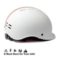 thumbnail image 7 of FROFILE Bicycle Helmets for Men Women - (Medium, White) Urban Low Profile Bike Helmet for Adults Skateboarding Scooter Moped, 7 of 7
