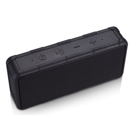 speaker bluetooth blackweb rugged wireless rechargeable resistant portable system box open water