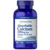 Puritan's Pride Absorbable Calcium with Vitamin D 3 1000iu Softgels, 1200 mg, 200 Count