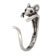 thumbnail image 1 of Fashion Jewelry Mouse Animal Ladies Gift Ring Boho Vintage Alloy SILVER, 1 of 1