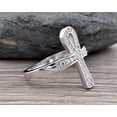 thumbnail image 5 of Eclet Jewels White Gold Over 14K Silver Diamond Ring - 0.7 Ct Round Brilliant Cut Diamond Ring - Ankh Statement Ring for Men's - Christian Cross Silver Diamond Ring for Women's - Valentine's Day Gift, 5 of 8