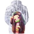 thumbnail image 2 of Cosplay Life Demon Slayer Anime Pullover Hoodie - Halloween Unisex Adult Manga Character Merch Sweater With Kangaroo Pockets (9, XL), 2 of 3