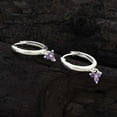 thumbnail image 2 of Amethyst Hoops, 2 of 4