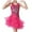 Hot Pink, variant on Odeerbi Toddler Girls Sequin Sparkly Latin Dance Dress Stage Performance Outfits Summer Tulle Tutu Dress Children's Mesh Sleeveless Dance Practice Outfit Toddler Girls Clothes