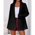 thumbnail image 3 of BTFBM Blazers for Women Spring Business Casual Clothes Open Front Oversized Winter Coats Work Office Suit Jackets, 3 of 9