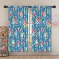 thumbnail image 5 of Blackout Kids Curtains,Pioneer Flower Floral Print Pattern Childrens Insulated Curtains Set Of 2,Bedroom Essentials,Toddler Room Decor 52"x63", 5 of 5