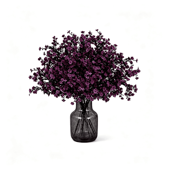 PSVFUJZ 19.7" Artificial Star-shaped Flowers, Faux Long Stems Flowers Low-Maintenance Floral Ornament for Halloween Home Office Bedroom Party Table Centerpieces Decor