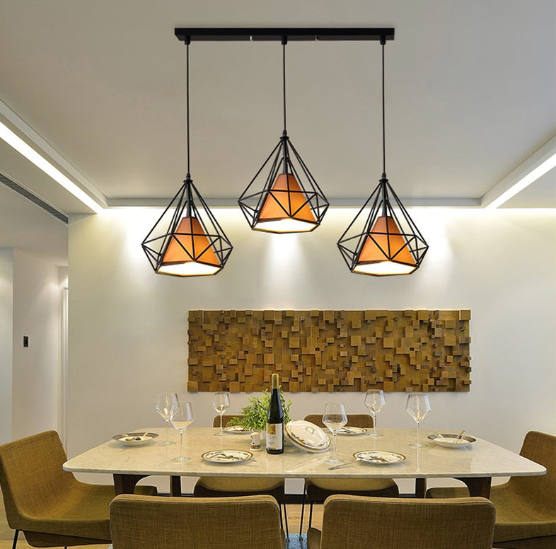 Industrial Wall Lights Metal Cage Lamp Wall Lighting Fixture E27 Socket for Island Living Room Dining Room Bedroom