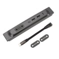 thumbnail image 2 of Estación de acoplamiento USB, concentrador USB de consola central Adaptador multipuerto de concentrador USB Estación de acoplamiento de consola central Estética elegante, 2 of 9