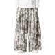 thumbnail image 2 of Ceisia Men Solid Color Multi Pocket Linen Workwear Pants Loose Wide Gift Leg Casual Trousers, 2 of 7