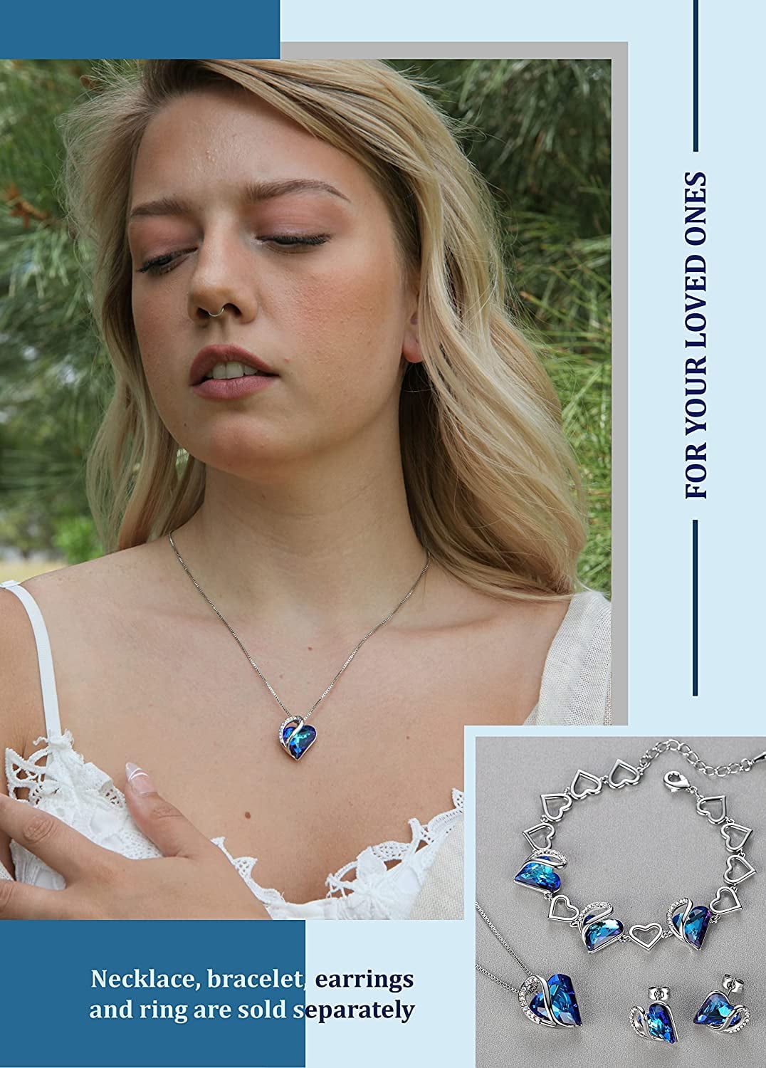 Leafael Infinity Love Heart Pendant 