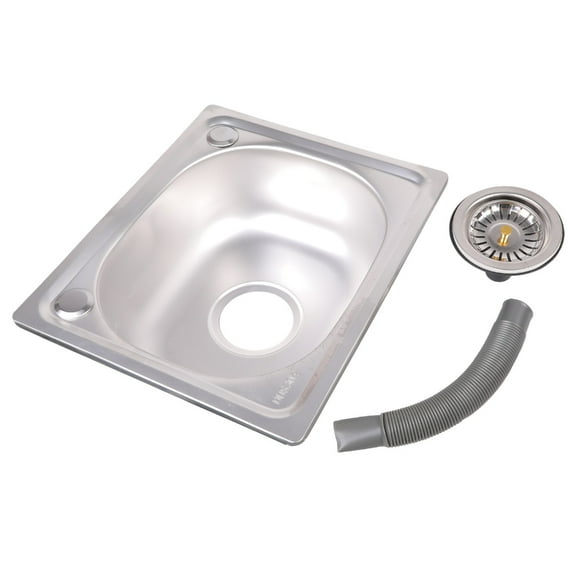 Stainless Steels Square Kitchen Sinks Bathroom Hand Wash Basin Sink Single Bowl Dish Washing Sink Dishwashing Pool
