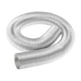 thumbnail image 1 of Tubería de conducto de calefacción para automóvil de 60 mm de diámetro y 180 cm de longitud, manguera de conducto de aire caliente de aluminio para calefactor diésel, tono plateado, 1 of 7