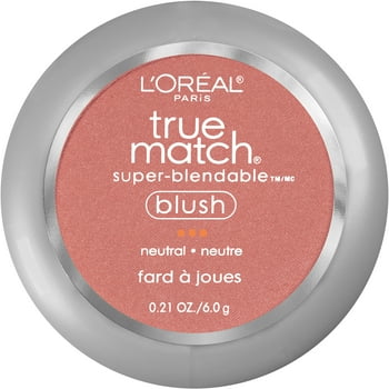 L'Oreal Paris True Match Super Blendable Blush, Soft Powder Texture, Apricot Kiss, 0.21 oz