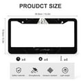 thumbnail image 3 of License Plate Frames Adventures Car Accessories 2 Pcs Set Camping Adventure Aluminum Metal License Plate Frame Gift for Dad 6x12in with Screw and Black Screw Caps, 3 of 6
