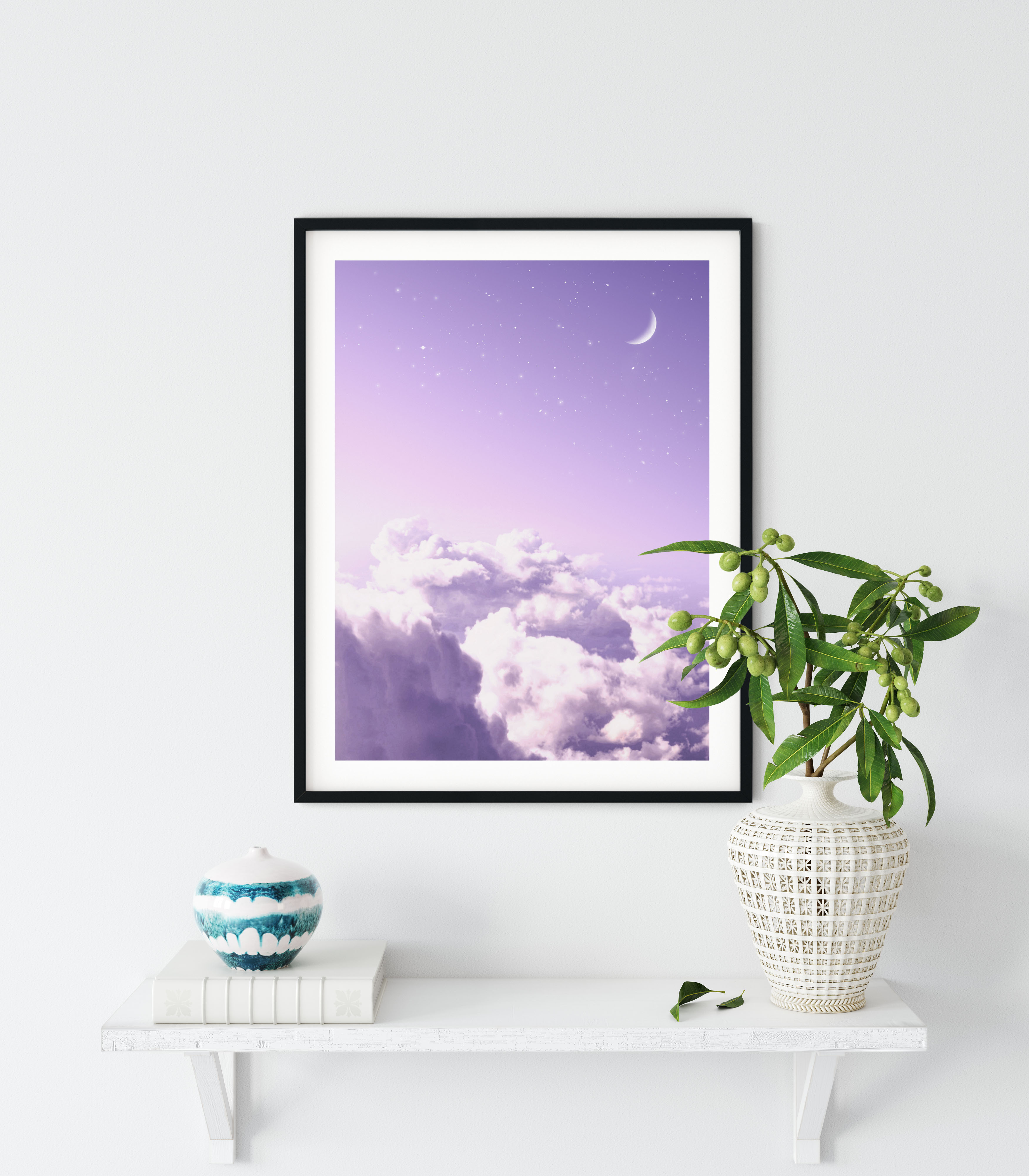 Haus and Hues Purple Wall Decor Cloud Wall Decor Purple Pictures Wall  Decor Purple Wall Art Purple Aesthetic Room Decor UNFRAMED 12