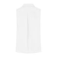 thumbnail image 4 of Wyobmus Men's Cotton Linen Sleeveless Shirts Button Down Hawaiian Beach Tank Top Summer Basic Solid Shirt Vest With Pocket S-2X B-White, 4 of 5