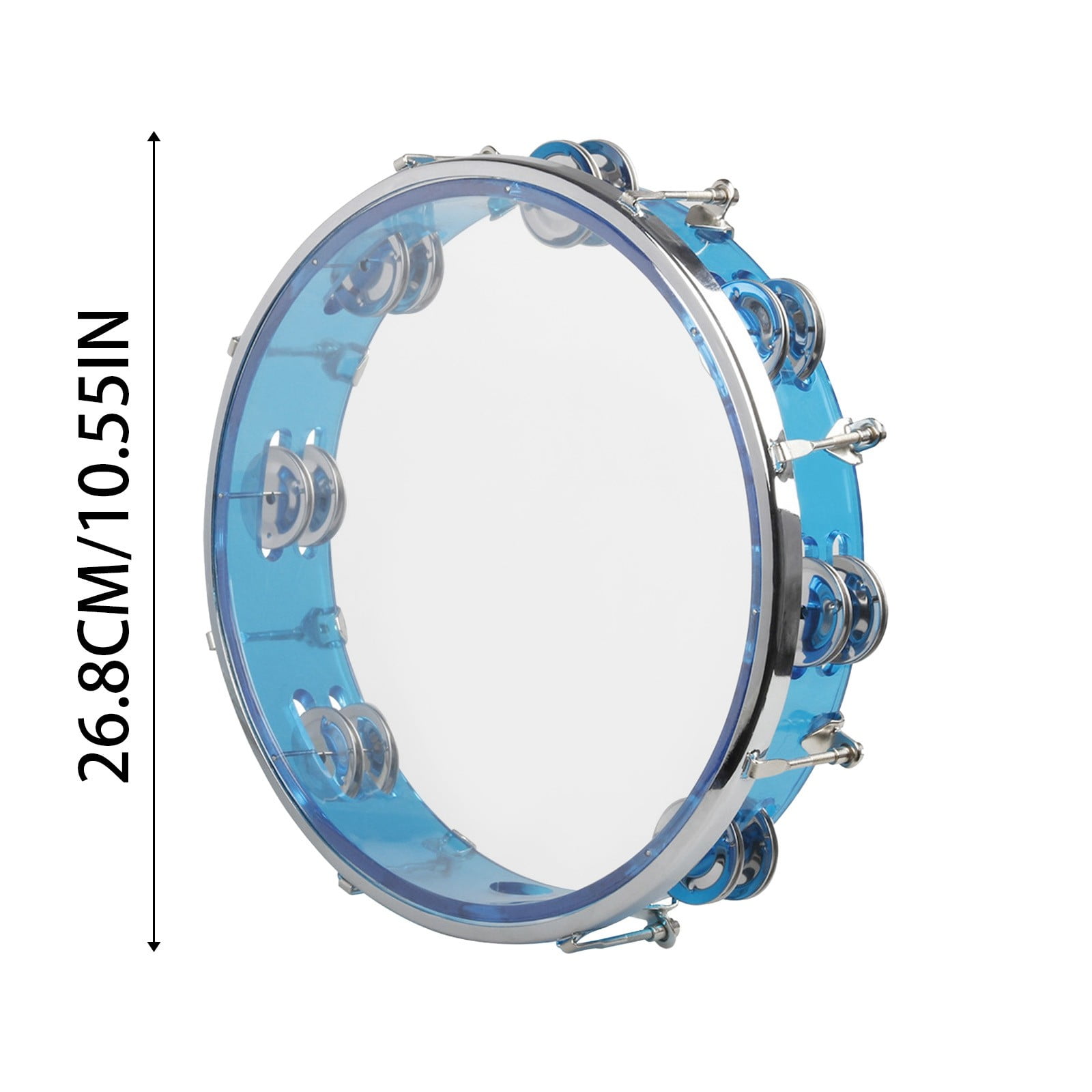 10 Inch Handheld Tambourine Set Double Jingle Percussion Instrument For Kids And Adults For Performances And Music Education