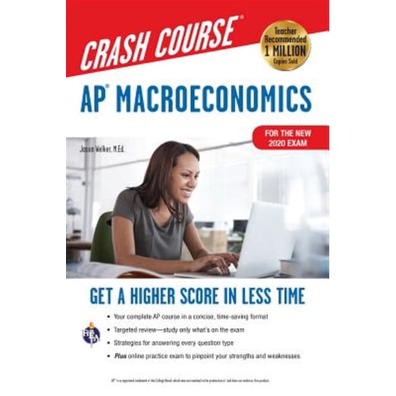 Pre-Owned Ap(r) Macroeconomics Crash Course, Book   Online: Get a Higher Score in Less Time (Paperback) 0738612596 9780738612591