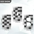 thumbnail image 7 of Yayeee Toggle Light Switch Wall Plate 1-Gang 4.5"x2.7" Home Decorative Outlet Cover, Black and Gray Plaid Pattern, 7 of 7