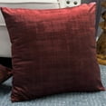 thumbnail image 3 of Home Soft Things Textured Velvet 4 Piece Throw Pillow Cover Set - Ruby Wine - 20" x 20", 3 of 7