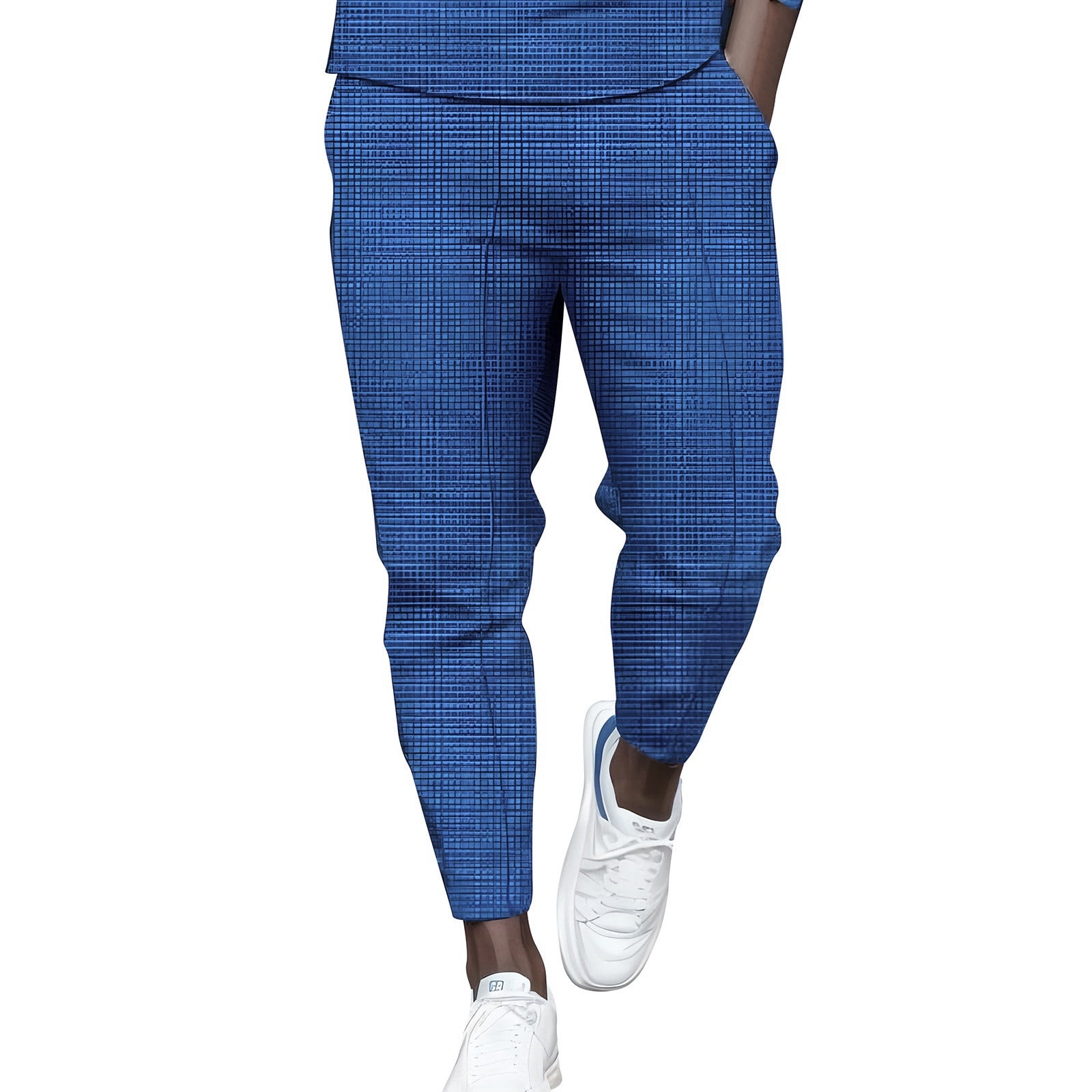 Entyinea Stretch Pants for Men Elastic Bottom Sweatpants with Pockets