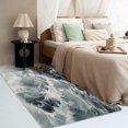 thumbnail image 3 of Waves Rugs for Living Room Bedroom - Ocean Rug 3x5 - Ocean Carpet for Home Decor - Washable Non Slip Patterned Indoor Small Area Rug - Soft & Low Pile (ZN&808), 3 of 7