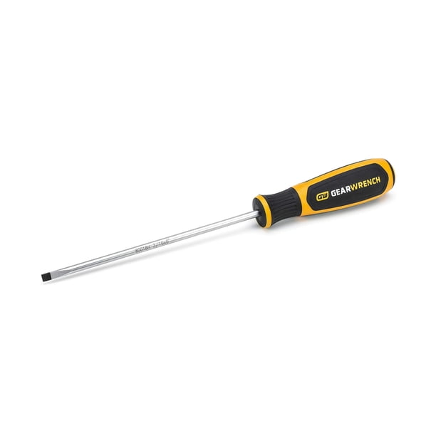 Destornillador con llave de engranajes de 3/16 pulgadas x 15 cm, doble material