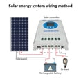 thumbnail image 3 of 100A MPPT Solar Charge Controller 12V 24V 36V 48V Automatic Adaptation Charge Controller with Blacklight LCD Display Intelligent Regulator for Lead-Acid Lithium Battery Dual USB Ports, 3 of 8