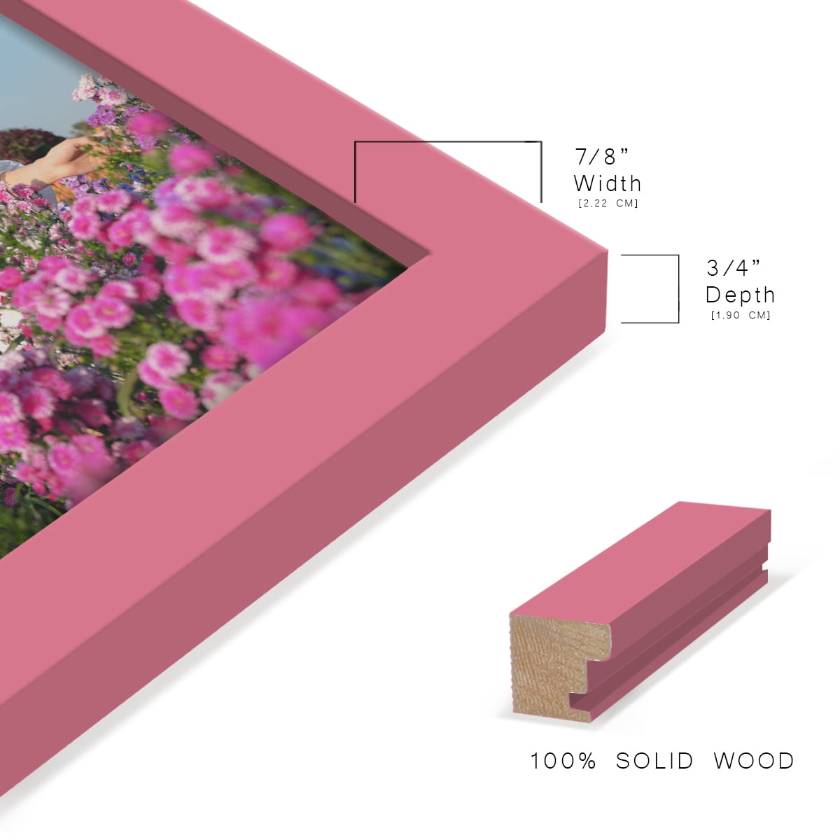 Wexford Home Modern 5" x 7" Hot Pink Picture Frame (Set of 6)