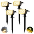 thumbnail image 1 of Focos solares HIBOITEC 59 LED impermeables de color blanco cálido, 1 of 7