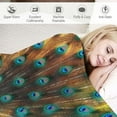 thumbnail image 3 of Nawypu Peacock Blanket Tree Animal Print Throw Blankets for Couch Sofa Bed Stuff Decor Lightweight Soft Cozy Plush Warm Flannel Bedding Gifts for Adults Lover, 3 of 6